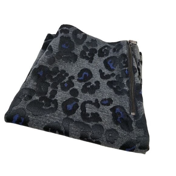 Ann Taylor Leopard Jacquard Floral Skirt - Picture 11 of 11